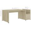 Coffee Table Sonoma Oak 90x45x35 cm Particleboard