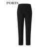 PORTS Women's Black Stretchy Skinny Commuter Pants