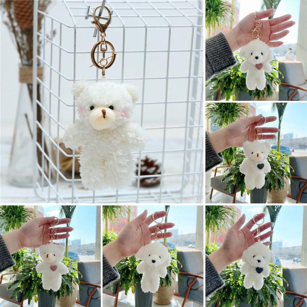 Soft And Comfortable Love Bear Dog Plush Doll Pendant Ideal For Parties And Festivals 11cm In Size