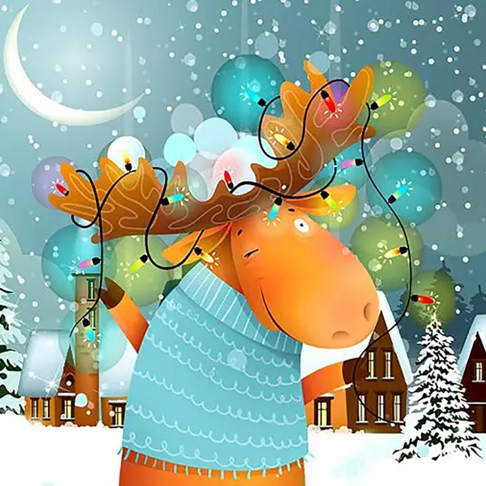 DIY Full Circle Diamond Painting Cross Stitch 3D Cartoon Animation Cute Animal Home Decorative Art Diamond Painting 5d Diamond Art Painting