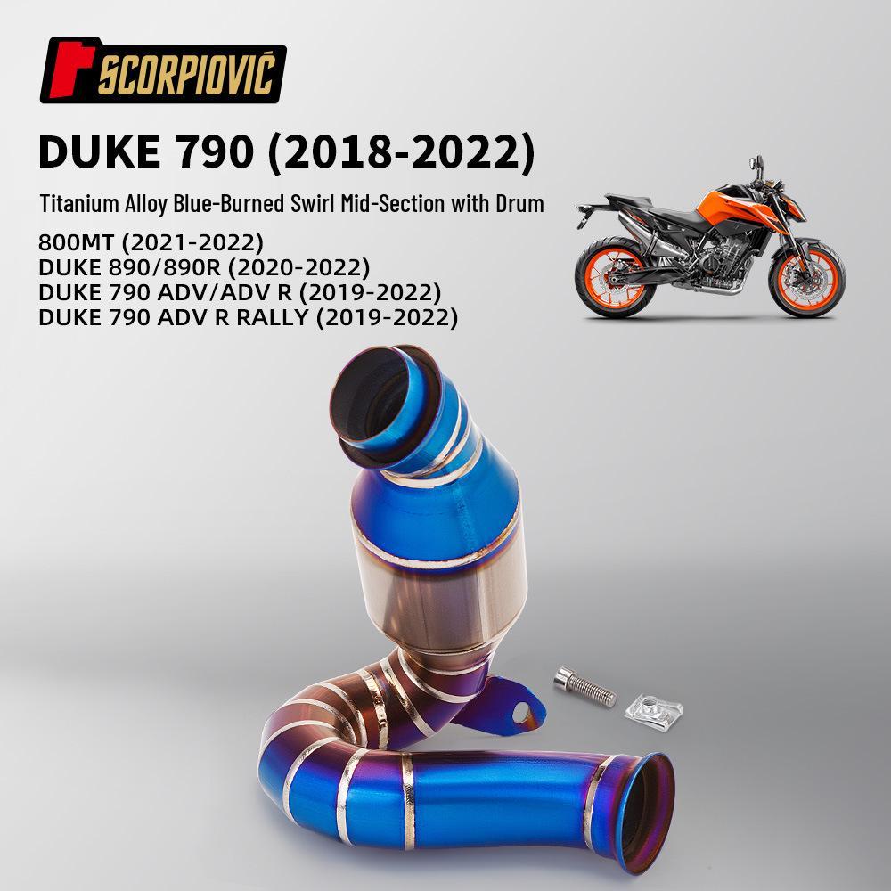 Exhaust Pipe Mod for Duke790/890, 790ADV, CFMOTO 800