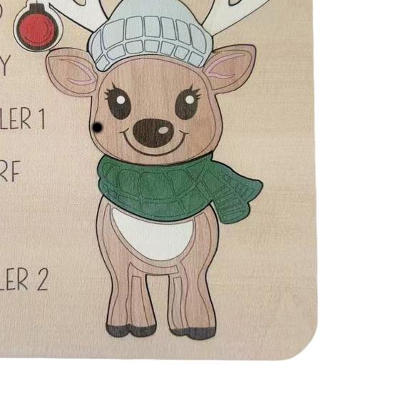 Holiday Roll A Reindeer Dice Game Family Entertainment Santa Claus/Reindeer Dice Rolling Game Christmas Party Puzzles Games