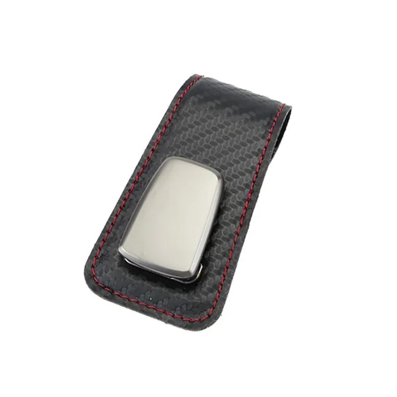Multifunction Car Sun Visor Glasses Clip Leather Eyeglasses Clip Automobile Sunglasses Holder Card Case Auto Interior Accessorie