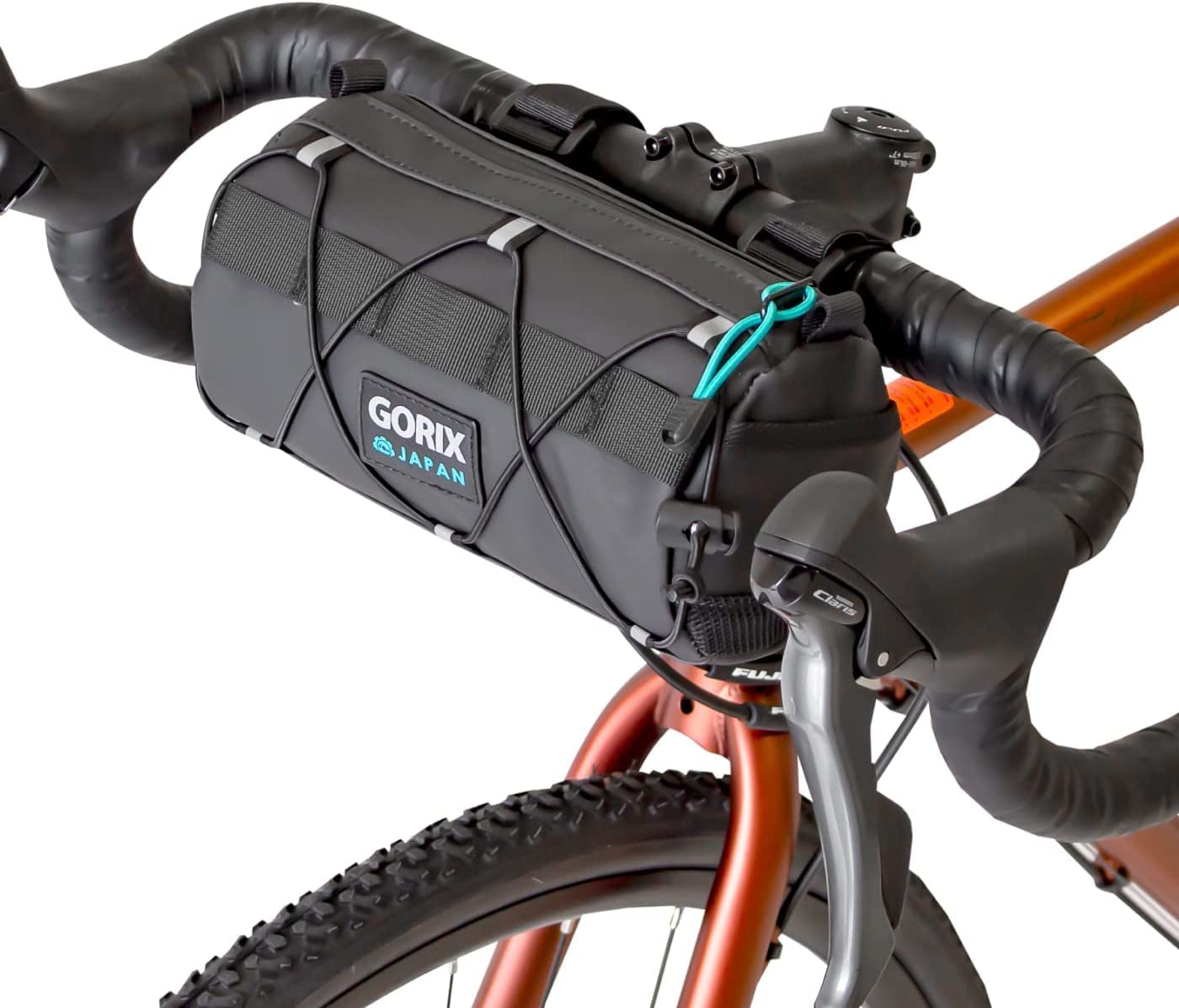 

GORIX Front Bag for Bicycles - Stylish, Waterproof, Water-Repellent, Smartphone Holder, Road Bike (GX-AMIGO) - Bicycle Bag, Handlebar Bag, Reflective