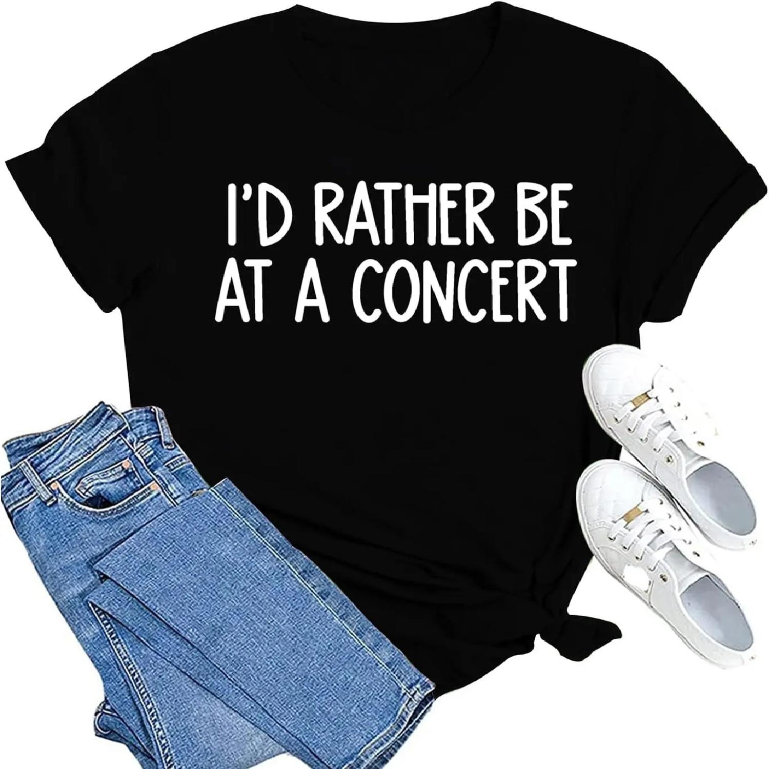 MAIHUN Concert Shirts Women Country Music Tshirt Music Lover Fans Tee Tops S