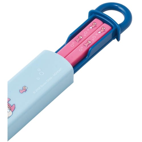 Skater Chopsticks and Chopstick Case Set for Kids, Lunch Box, 16.5cm, Made In Japan, Dishwasher Safe, Sliding Design, Studio Ghibli Ponyo On the Cliff
