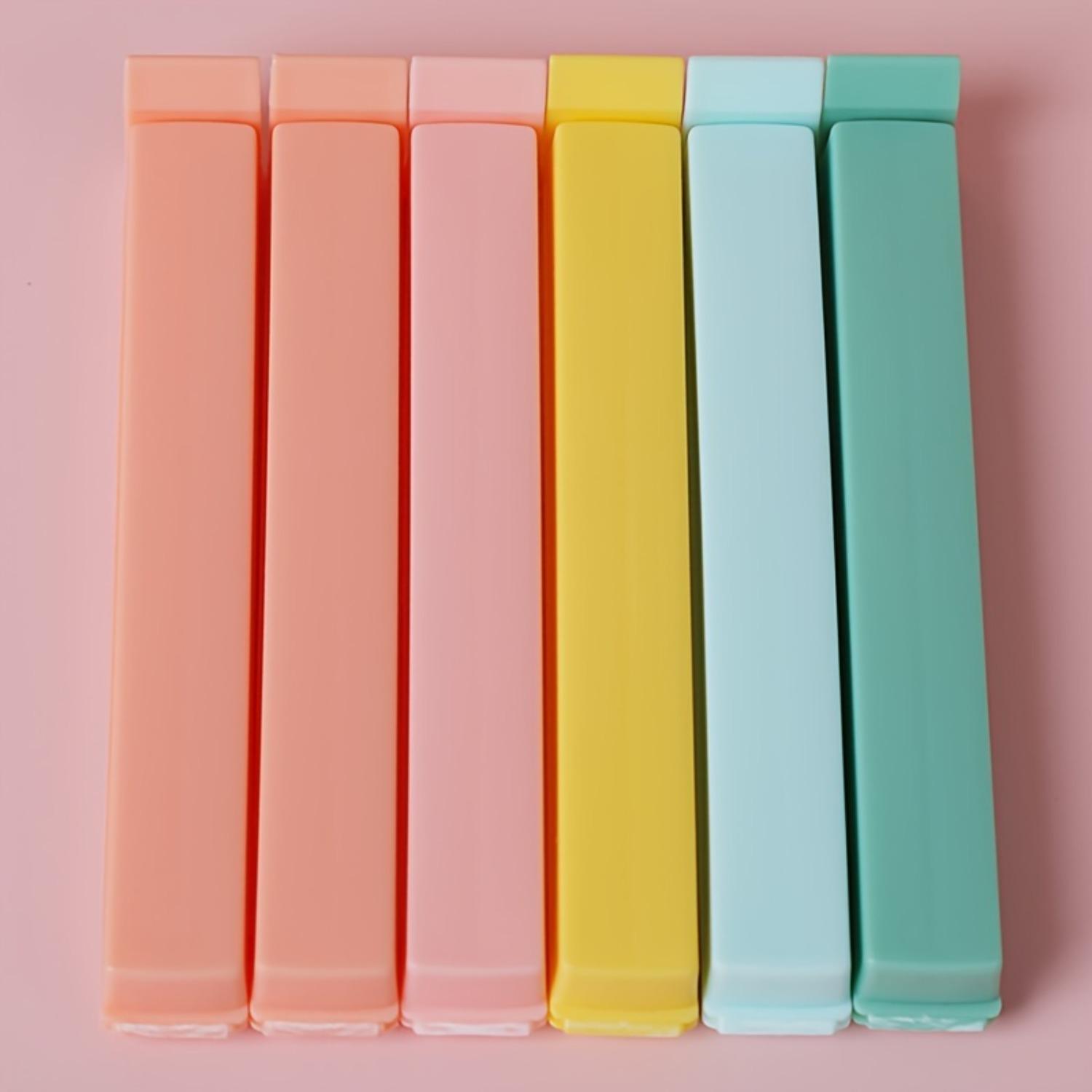 6 штнабор портативных пластиковых зажимов для герметичных пакетов кухонный уплотнитель для пищевых закусок зажим для герметичного уплотнения кухонный инструмент кухонные принадлежности для школы 724₽