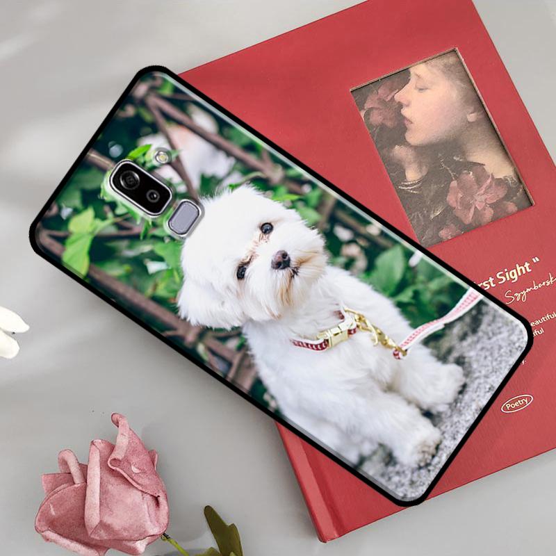 Maltese Dog Puppies Case For Samsung Galaxy J7 J5 J1 J3 2016 A3 A5 2017 A6 A7 A8 A9 J8 2018 J4 J6 Plus Coque