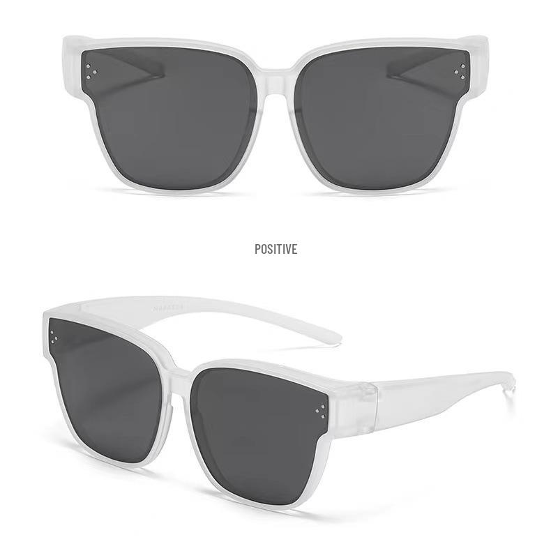 

2023 Женские поляризационные солнцезащитные очки-клипсы для близорукости - Большая оправа