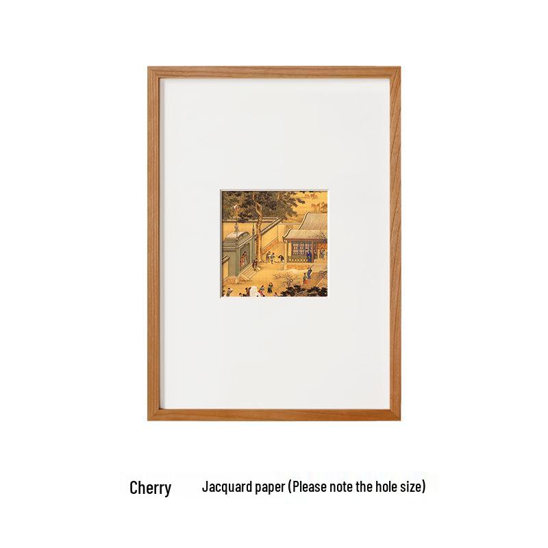 American Cherry Wood DIY Picture Frame for Paintings, Puzzles, Photos, and Calligraphy