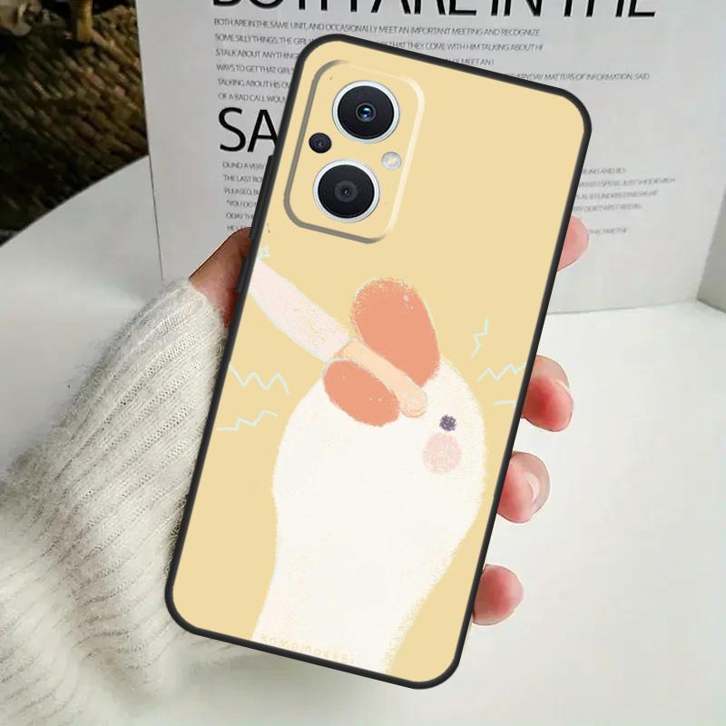 Cartoon Funny Goose Phone Case For OPPO Reno 8 7 Lite 8T 11 12 13 14 14F 10 Pro OPPO Find X8 X6 X5 X9 Pro Cover