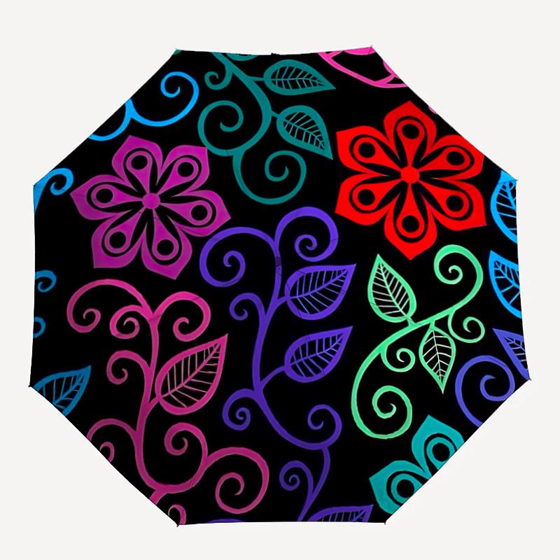 

1PC Floral Pattern Personality Umbrella with 8 Frames, Automatic Open, Durable Frame, Quality Craftsmanship yy250912123