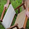 Portable Foldable Rattan Chair for Outdoor Picnic, Camping, Beach, Fishing & Travel