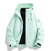 Mens Womens 3-in-1 Waterproof Windproof Hiking Jacket With Removable Down Liner Outdoor Trekking Camping Cycling