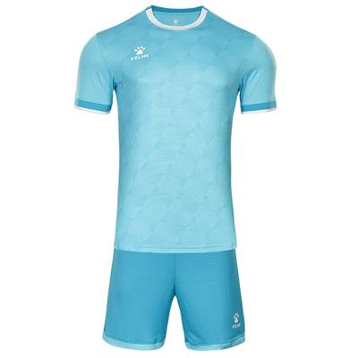 Kelme Men's Soccer Uniform Set, T-Shirt and Pants (Light Blue, Size M)