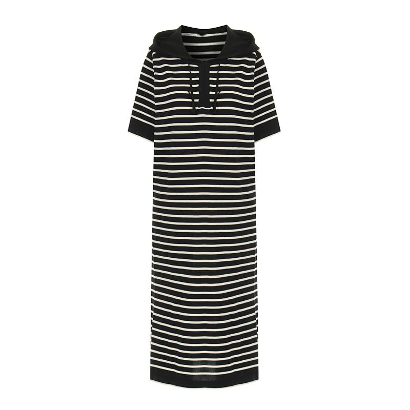 Page Flynn Striped Hooded Knit Dress_S5Bop033C