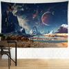 Planet Tapestry Wall Hanging Psychedelic Science Fiction Witchcraft Bohemian Style Hippie Carpet Room Decor