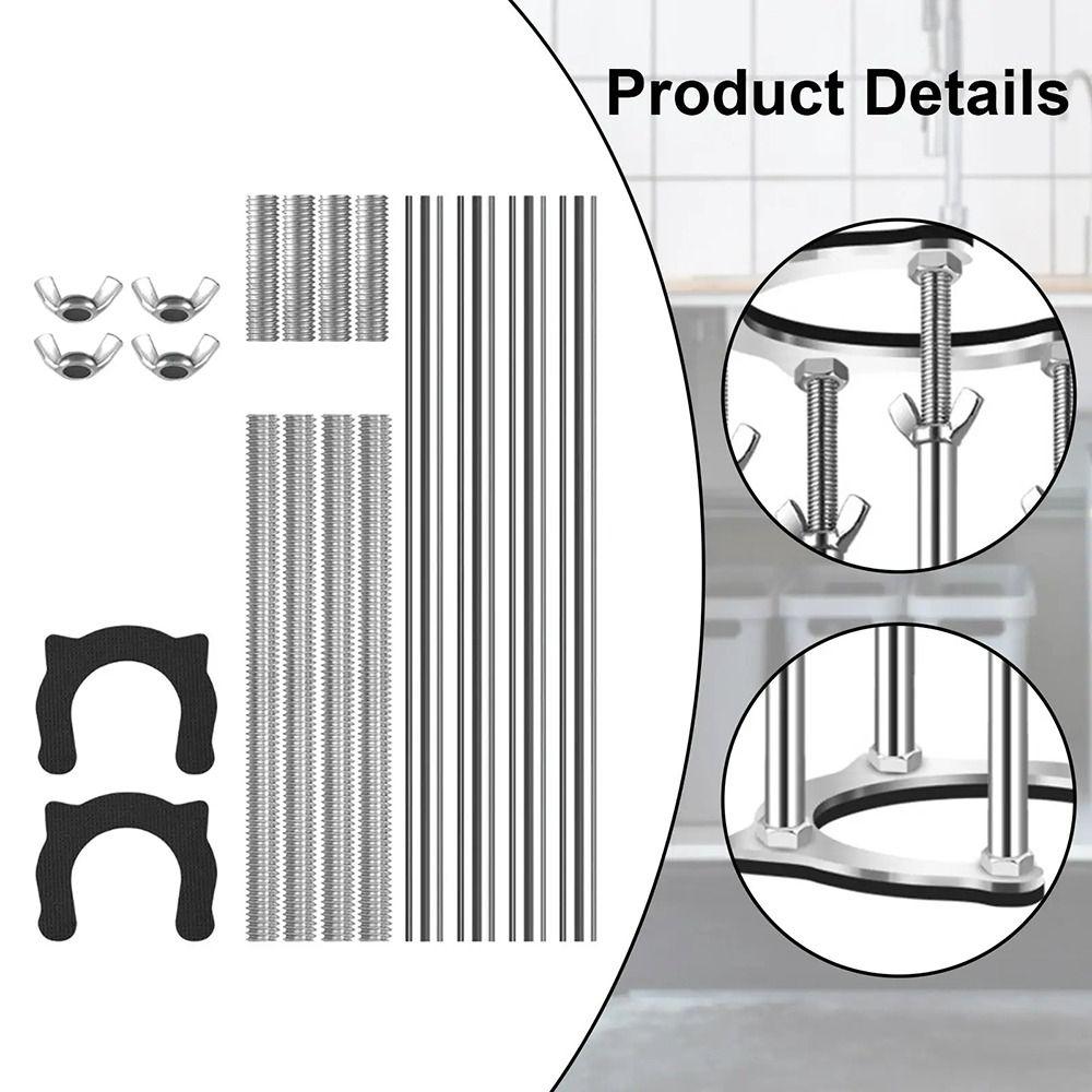 1Pcs Antislip Undermount Sink Bracket Set Adjustable Sink Support Legs  for Home Kitchen