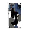 Hree-Dimensional Honeycomb Pattern Phone Case For Samsung S24,23,22,21,20,10,10E,S9 Plus FE Note 20 Ultra 10,9 Plus Black Case