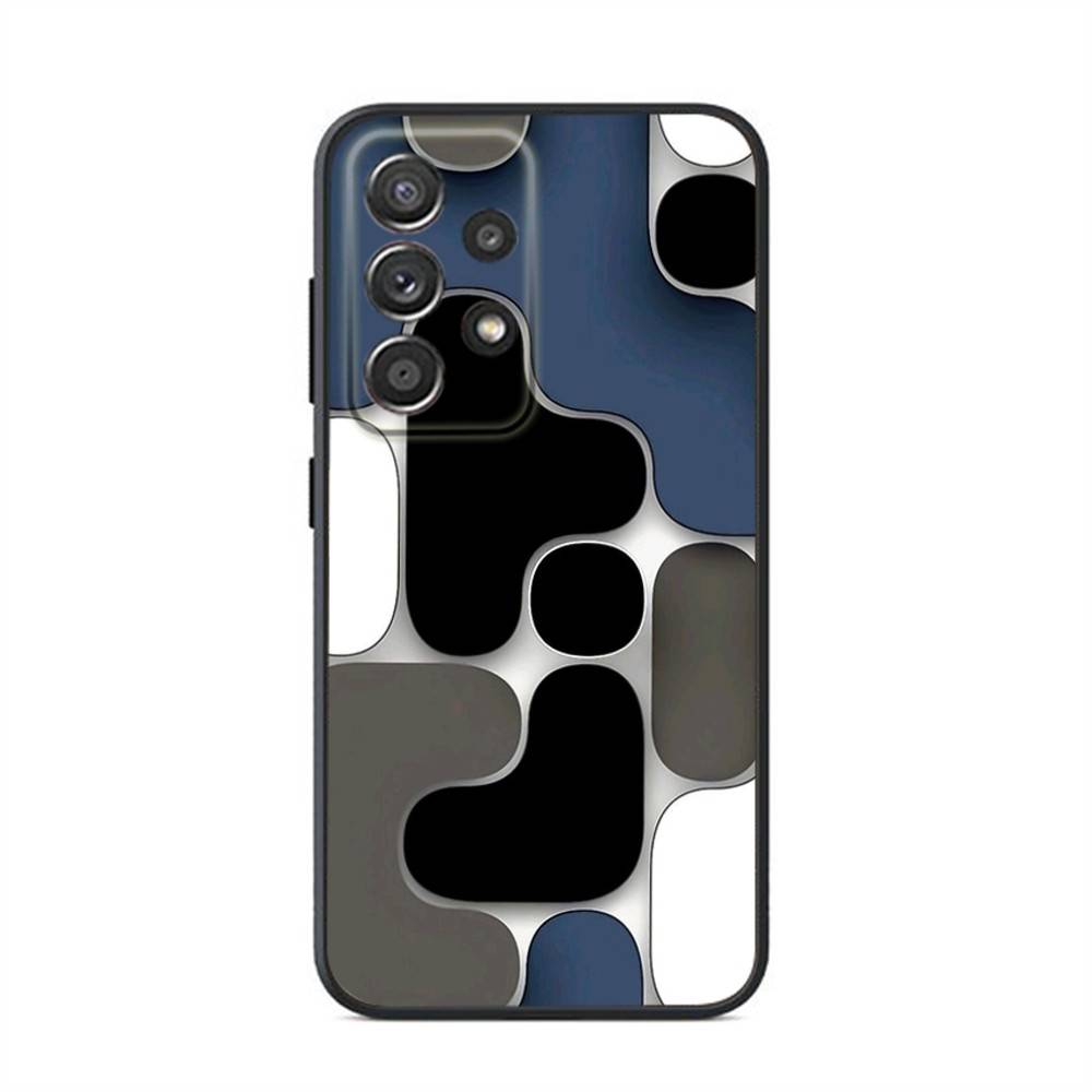 Hree-Dimensional Honeycomb Pattern Phone Case For Samsung S24,23,22,21,20,10,10E,S9 Plus FE Note 20 Ultra 10,9 Plus Black Case