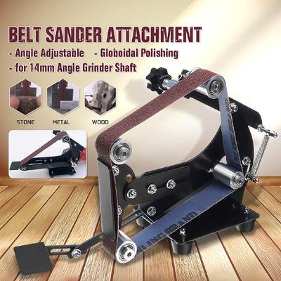 Açısı Ayarlanabilir Öğütücü kemer zımpara Zımpara Destek Taşlama Makinesi Mili 14MM Çok Fonksiyonlu Öğütücü 580*30MM