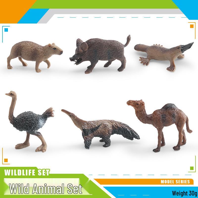 Miniature Wild Animal Models: Koala, Kangaroo, Flamingo, Platypus, Ostrich, Anteater