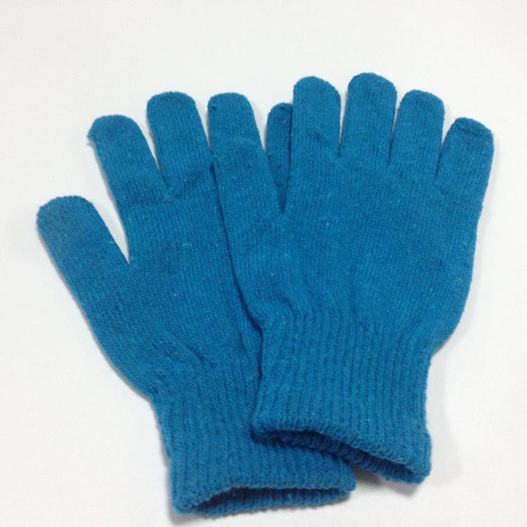 Warm Winter Knit Magic Gloves - Single Color, Five-Finger Design