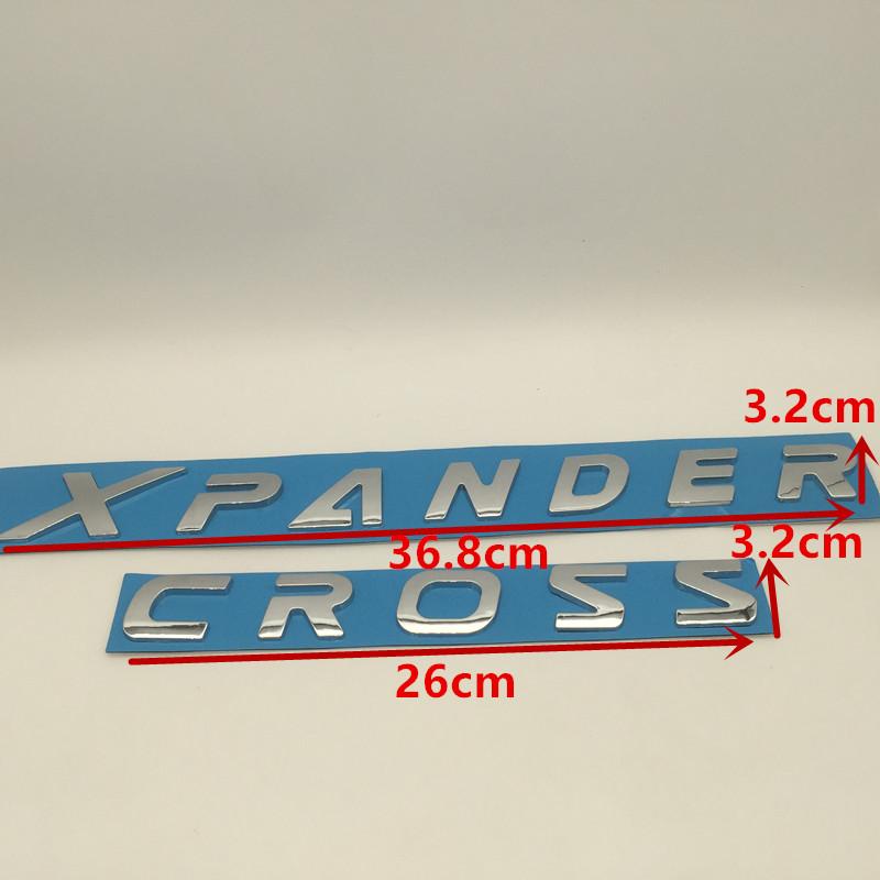 1pcs 3D ABS for XPANDER CROSS Car Letters Front Hood Bonnet Grill Emblem Rear Trunk Badge Sticker Decal Styling Accessories