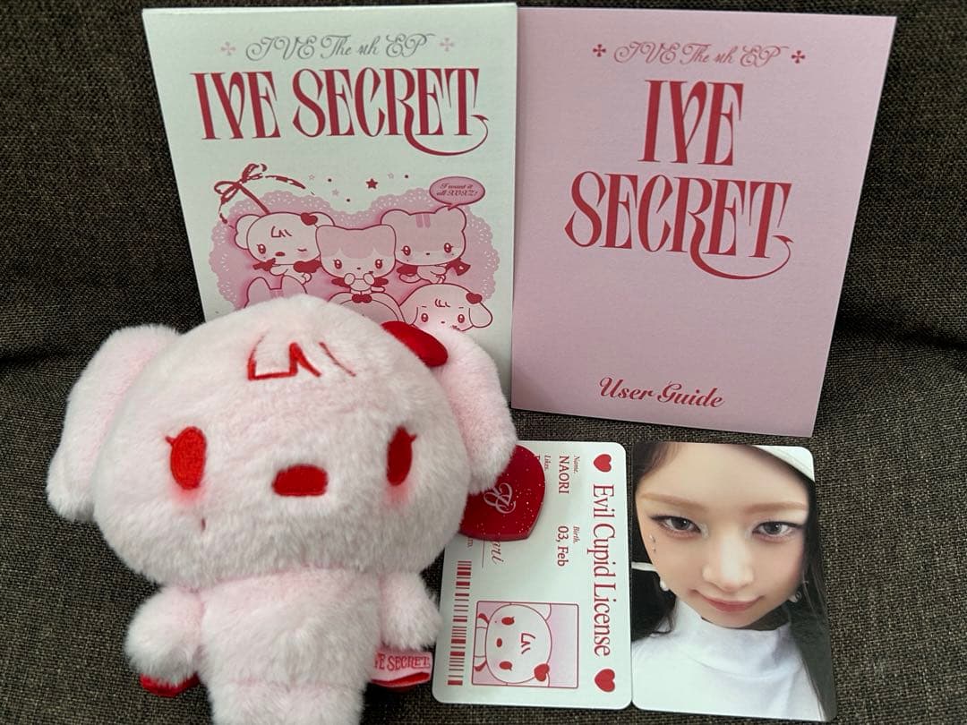 

[Б/У] IVE SECRET EVIL CUPID вер.. Рей Плюшевая Игрушка Торговая Карта