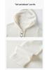 Fall & Winter Women's 100% Cashmere Half-Zip Hoodie - Loose Fit, Versatile Knit Outerwear.