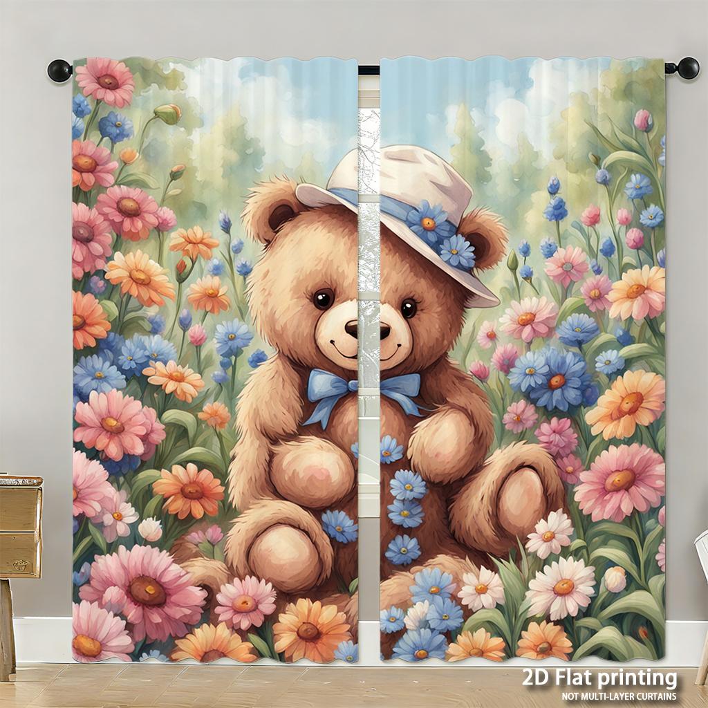 Piece Set High Definition Digital Printed Curtainshalloween Pumpkin Colorful Night Fallen Leaves Dark Backgroundhome Decora Curtain Polyester