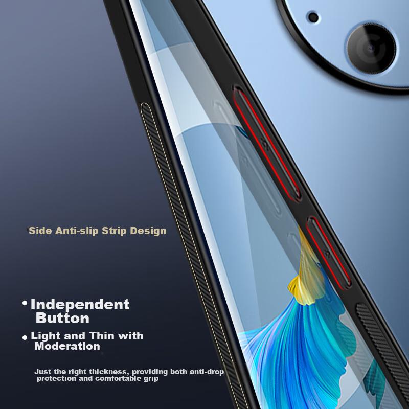 Huawei Mate40 Pro Phone Case, Mate40 E Pro Protective Cover, AG Frosted Full Coverage, Real Machine Feel, Simple Style, Shockproof,n, Sapphire Blue