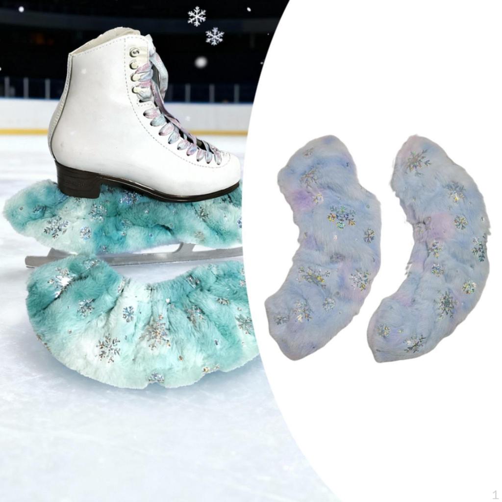 Ice Skate Covers ,Flannel for Adults, Sturdy, Skating Guards, Water Absorbing Protector