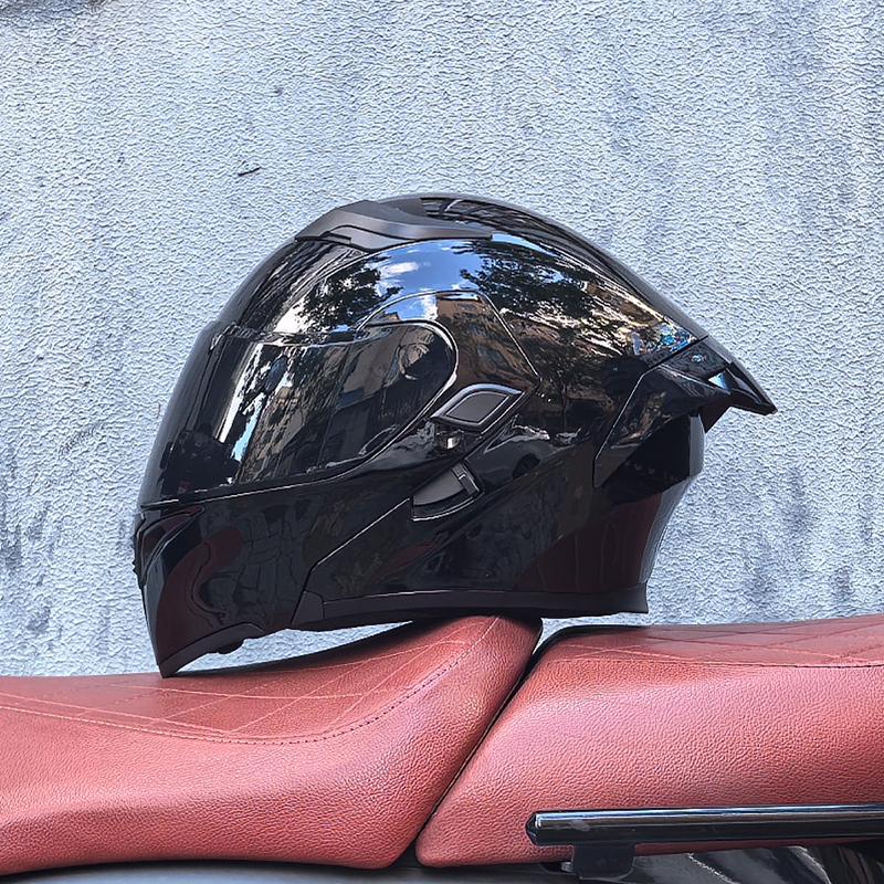 Motorcycle helmets Double Visors Modular Flip Up helmet DOT approved Full face casque moto racing Motocross helmet