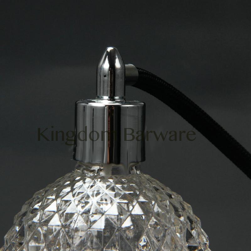 Crystal Art Vintage Style Empty Refillable Perfume Atomizer Long Tassel Spray Bottle 100ml