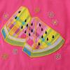 Completo Estivo a Maniche Corte da Bambina 2024 Abbigliamento per Bambini T-shirt + Pantaloncini a Quadri Set da 2 Pezzi Outfit Casual