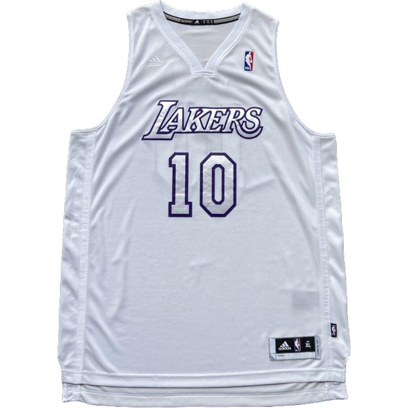 

Adidas X NBA Los Angeles Lakers Swingman Fan Edition Steve Nash V-Neck Fashion Soft Sleeveless Basketball Jersey Unisex jersey White 7591A-329-K91849 XL