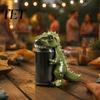Eco Friendly Can Seal Reusable Animal Soda Lids for 375ml Standard Cans, 3D Printed Frog Dinosaur Fitment Shark Beverage Toppers Dust Protection