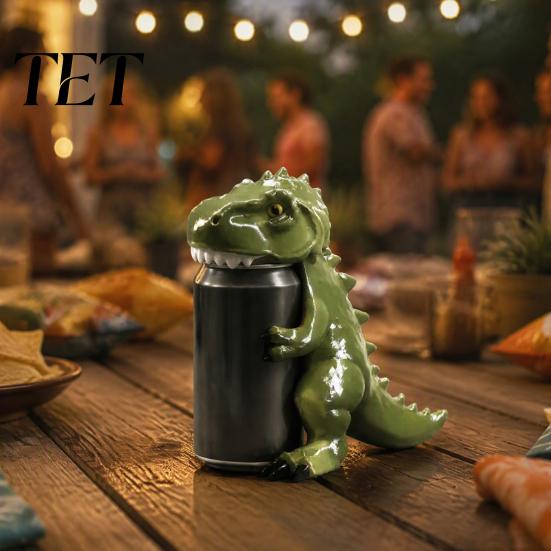 Eco Friendly Can Seal Reusable Animal Soda Lids for 375ml Standard Cans, 3D Printed Frog Dinosaur Fitment Shark Beverage Toppers Dust Protection