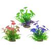 Artificial Aquatic Plants Fade-resistant Simulation Plastic Hydroponic Grass Vibrant Aquarium Landscape Decor for Fish Reptile Tanks