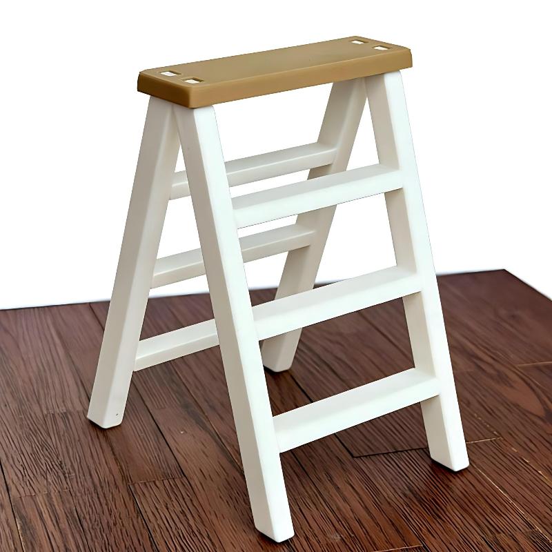 Dollhouse Furniture Miniature Ladder Shelf 1 12 Scale Modern Design for Mini Room Decor Ideas