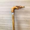 Wooden fox Head Walking stick Stylish and Durable Wooden Cane