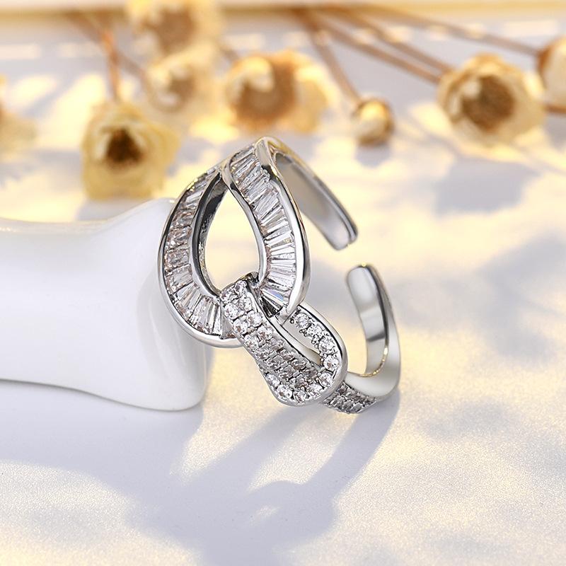 Ins Style Simple Heart Ring Female Light Luxury Index Finger Ring New Sense Tail Ring