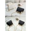 Single Shoulder Bag Diamond Lattice Embroidery Messenger Bag For Women Female Keys Coin Purse Pu Mini Handbag