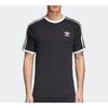 Adidas Originals Retro Stripe Slim Fit Logo T-Shirt V1 Men Tops Black CW1202