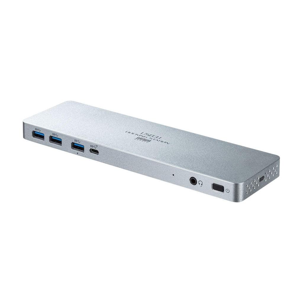 Sanwa Supply USB-CVDK6 USB Type-C Dedicated Docking Station (HDMI/DisplayPort Compatible, PD Compatible)