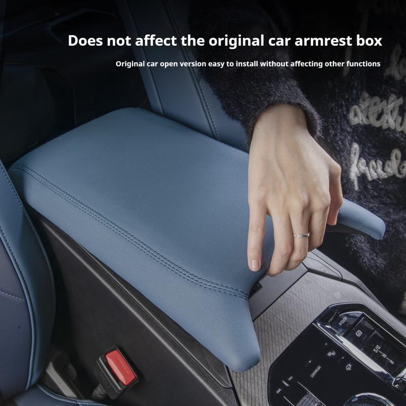 Leather wrapped anti-scratch For BMW X3 G45 2025 center console armrest protective cover armrest box cover interior accessories