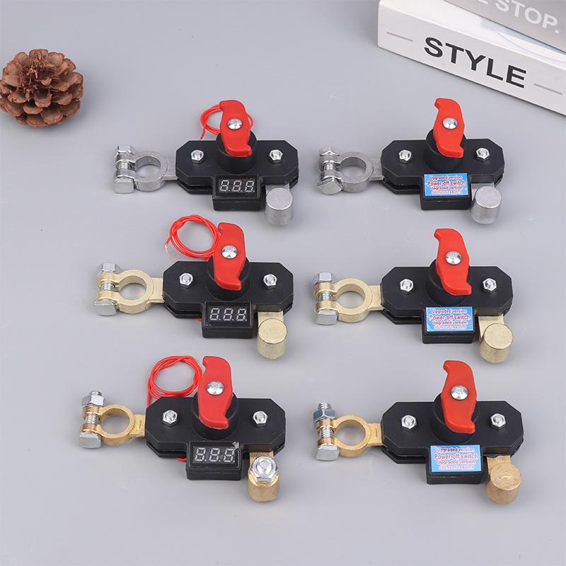 Automobile Battery Disconnect Switch Bidirectional Joint Rotatable Power Cut Off Easy Use for Truck RV Anti Theft Application