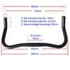 UPANBIKE Bullhorn Mountain Road Bike Lenker Fixed Gear Bike Schwarzer Lenker, Fahrrad, Lenker, 25.4mm, 37cm, Enden, Lenker,