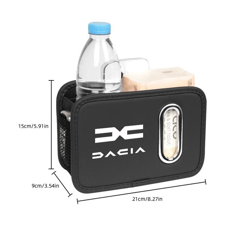 BGS1 Car Organizer Door Side Storage Box Multifunctional Tissue Holder For Dacia Bigster Spring Duster Sandero Jogger Dokker Keychain